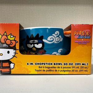Hello Kitty And Friends x Naruto Shippuden 6in Chopstick Ramen Bowl Collab
